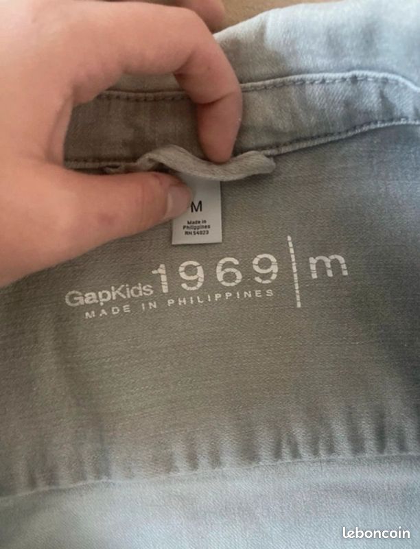 Veste en jean grise, enfant fille 10 ans, GapKids, neuve (image 5)