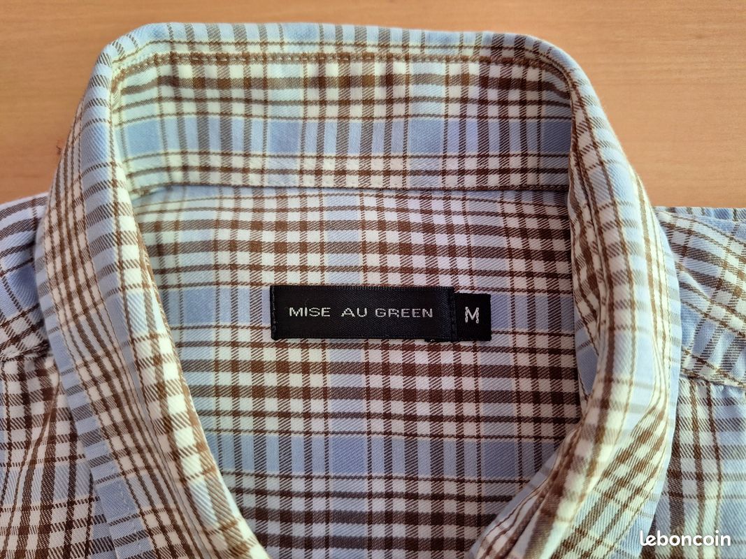 Chemise Mise Au Green Marron - Taille M - Occasion En Très Bon état - Col Boutonné Classique