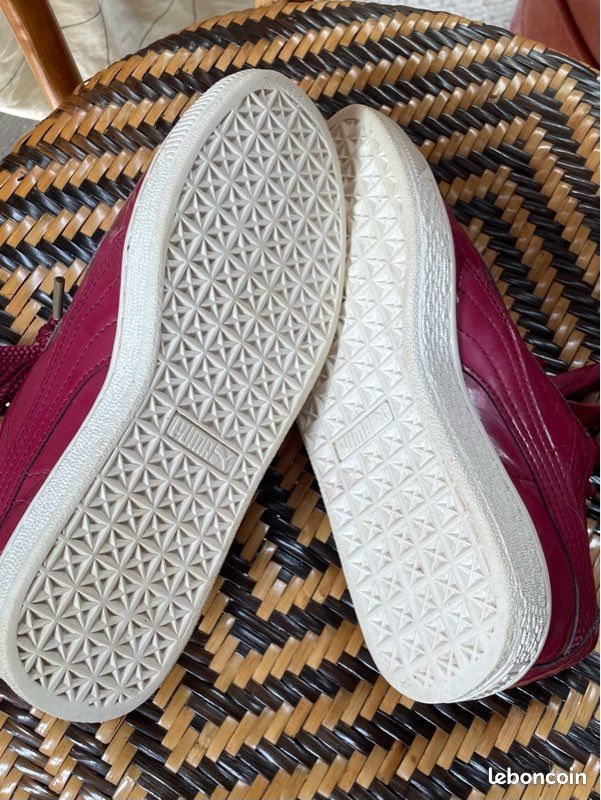 Baskets Puma Vernis Bordeaux Chaussures