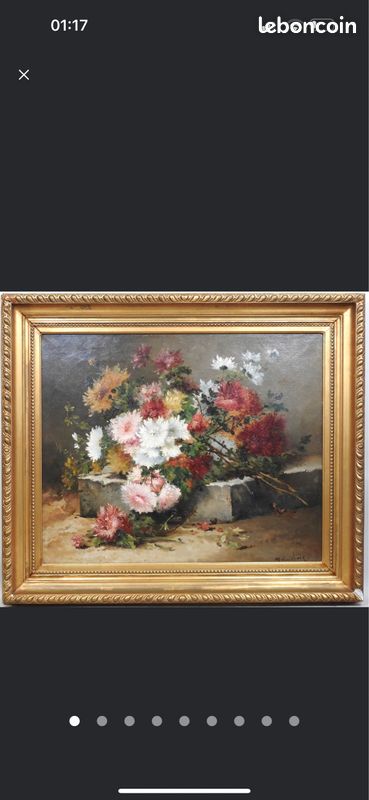 Tableau nature morte fleurs (image 1)