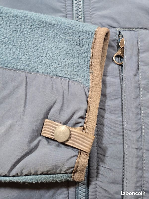 Veste Polaire Femme Lands' End Taille 18-20 - Bleu - Capuche Et Fermeture Éclair Intégrale - Excellent état