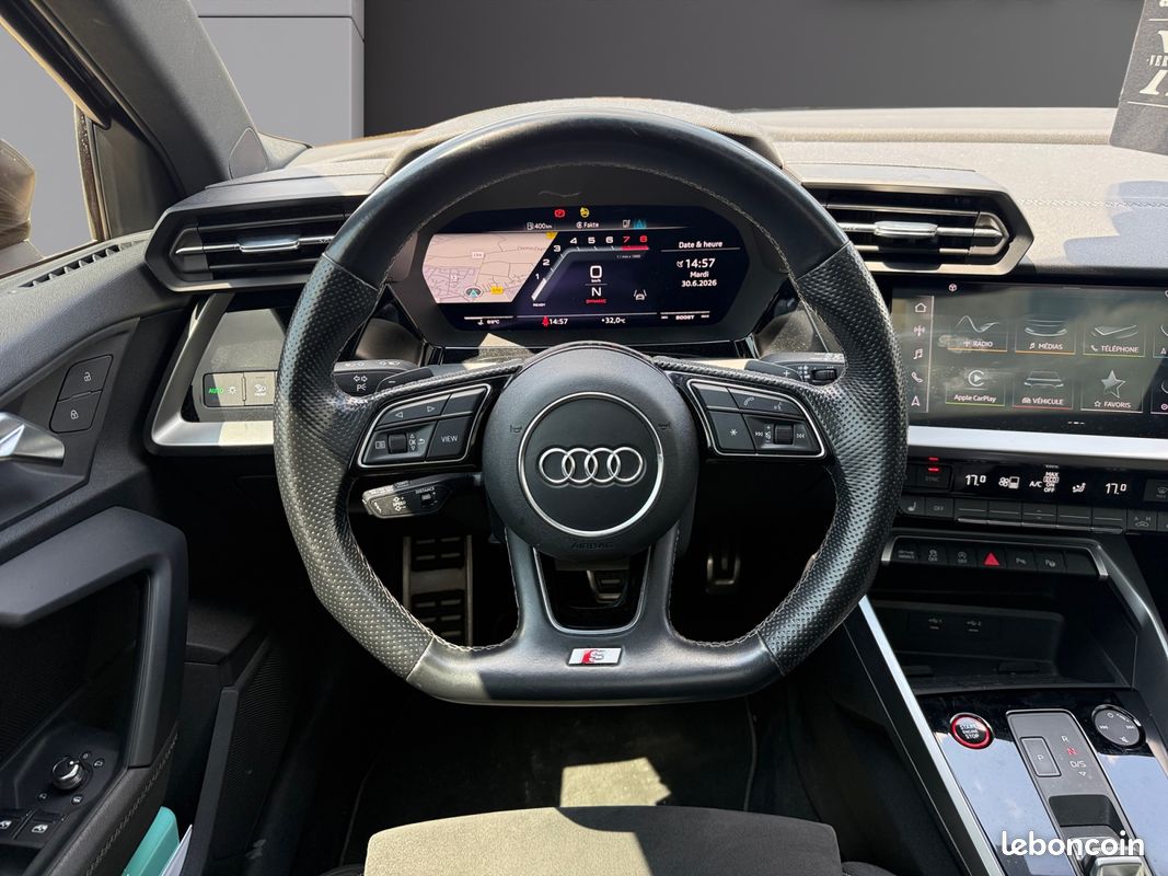 AUDI S3 SPORTBACK TFSI 310 S tronic 7 Quattro Toit Ouvrant Garantie 12 Mois (image 13)