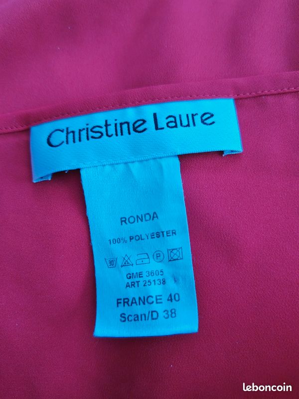 Débardeur Rouge Christine Laure - Taille 40 En Coton - Parfait état