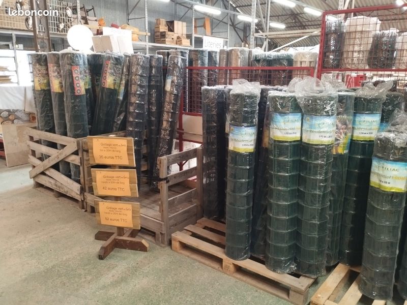Grillage vert et gris anthracite maille soudé 50 x 100 / 75 x 100 (image 2)