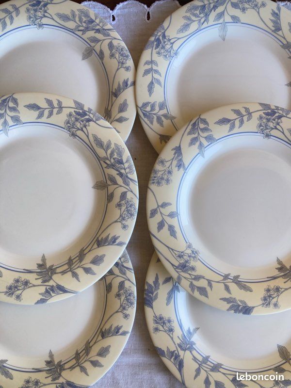 6 assiettes plates Arcopal (image 2)