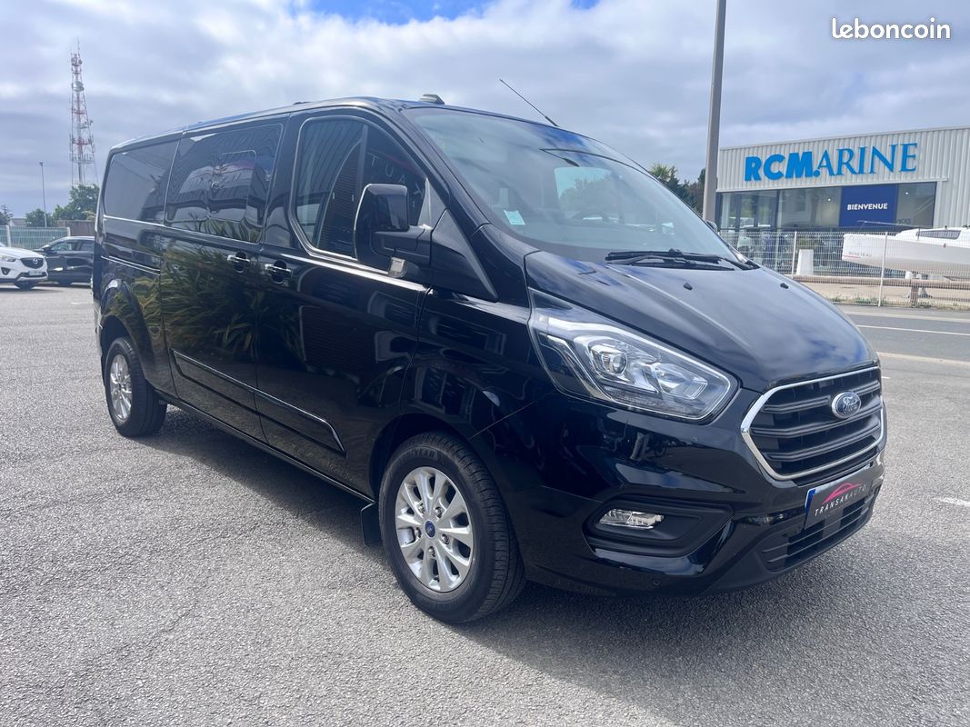 Ford transit custom cabine approfondie 320 l2h1 2.0 ecoblue 130 bva limited prix ttc/tva recuperable (image 7)