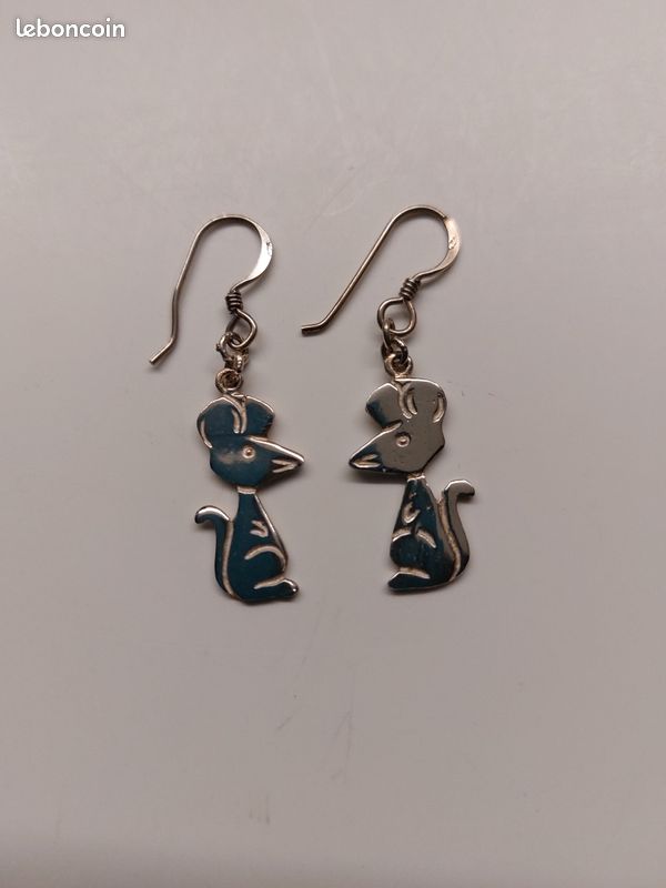 Boucles d'oreilles souris (image 1)
