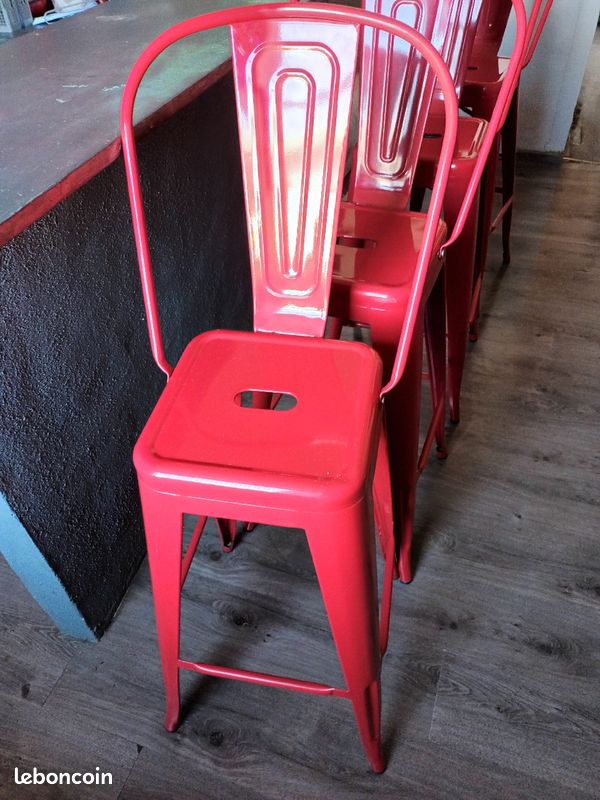 Lots de 4 chaises de bar (image 1)