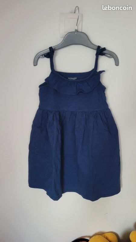 Robe d'été bleu marine Vertbaudet 5 ans / 110 cm (image 2)