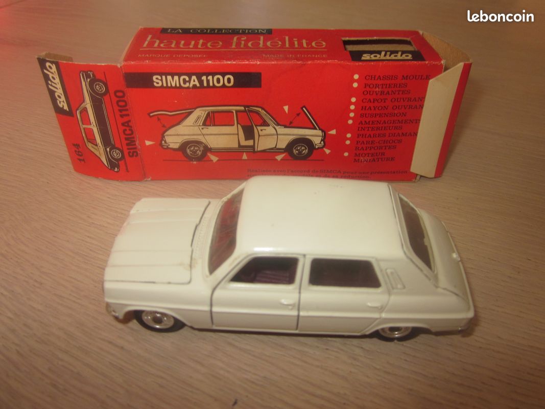 Miniature Solido Simca 1100 - Bleue - Echelle 1/43 - Avec Boîte - Occasion