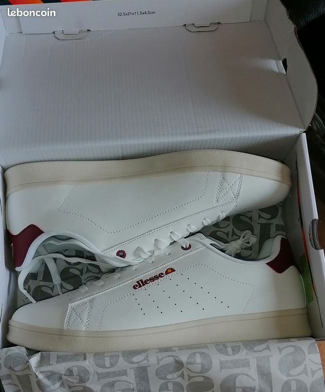 Baskets Ellesse Vintage Neuves - Pointure 39, Couleur Beige - Daim Et Acrylique - Avec Boîte D'origine