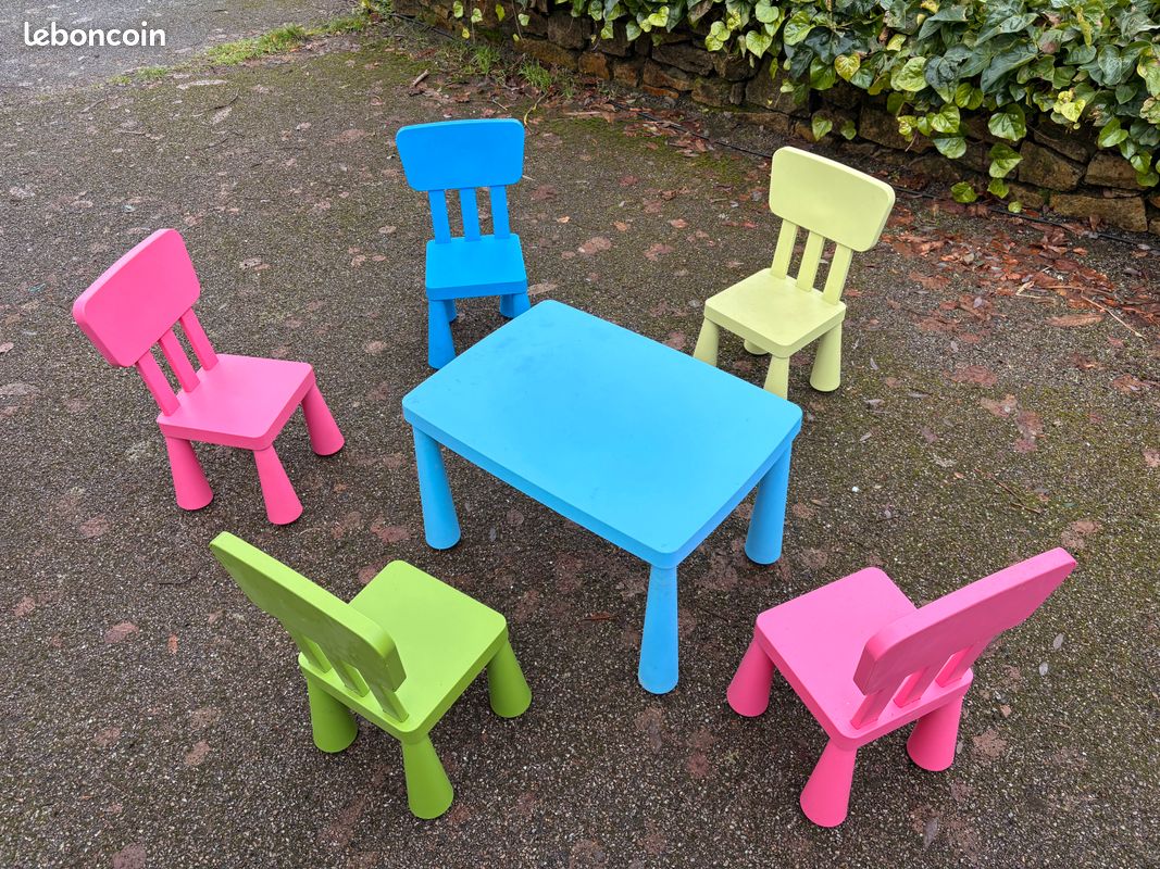 MAMMUT Chaise enfant, intérieur/ extérieur, blanc