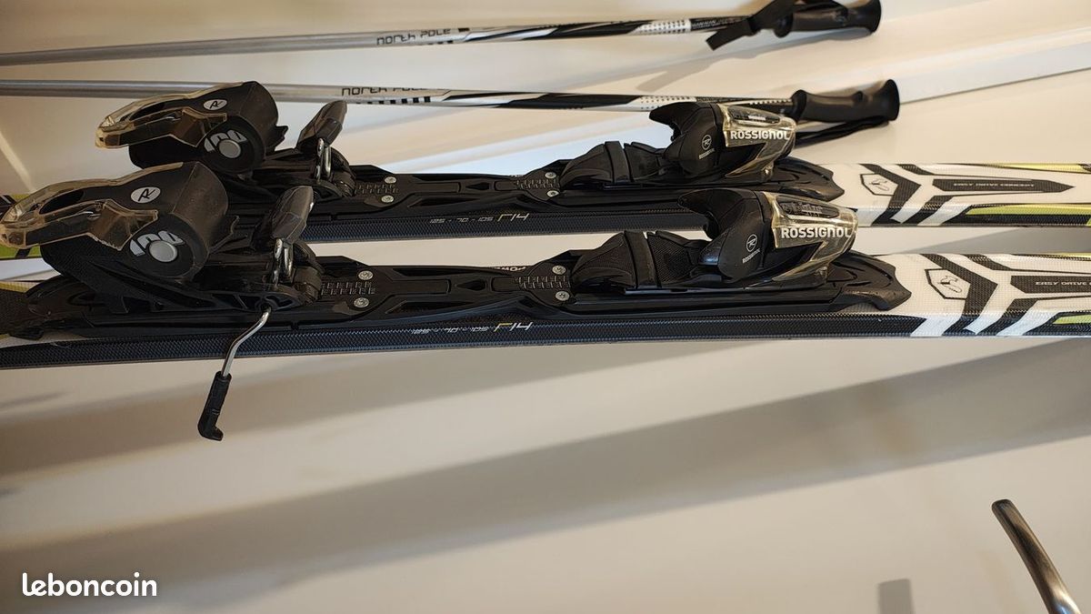Ski Rossignol Pursuit 11 CA 156 Cm + Fixations – Occasion Piste (bon état)