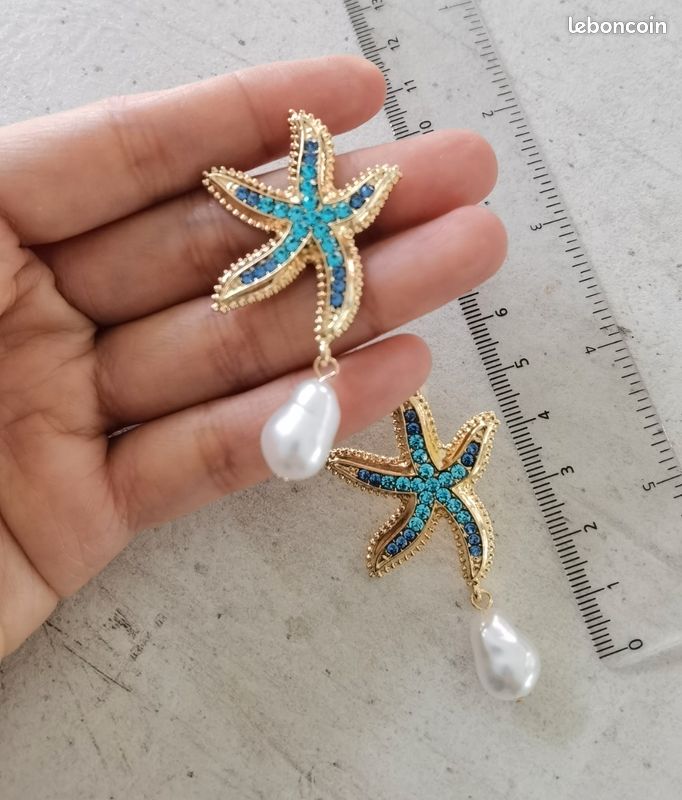 Boucles d'oreilles étoile de mer (image 4)