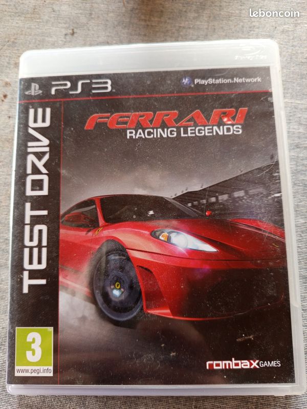 test drive ferrari legends playstation PS3 français boîte ITA