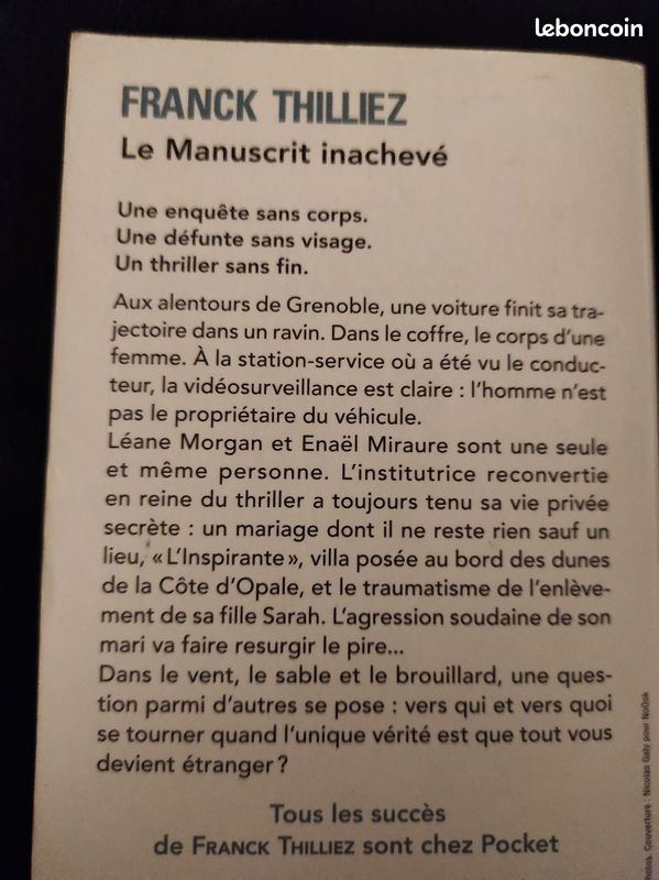 Le manuscrit inachevé de Franck Thilliez (image 2)