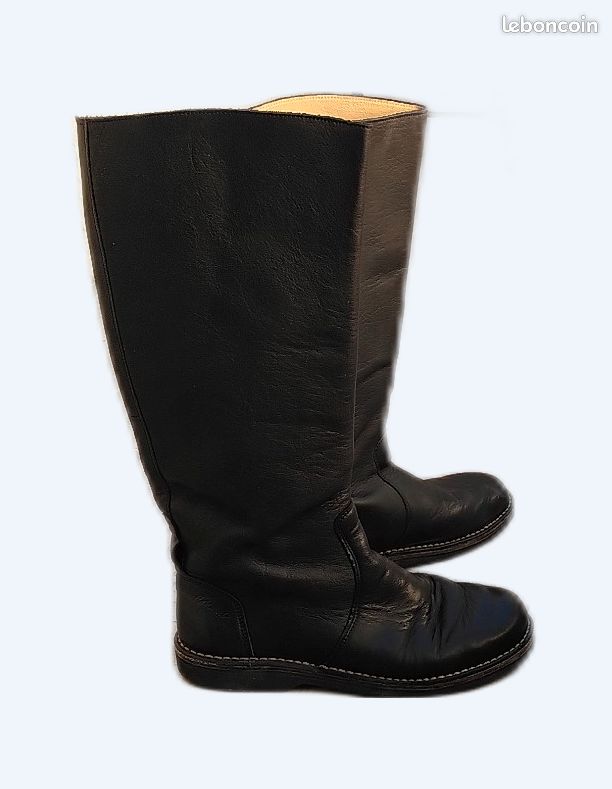 Bottes motardes en cuir femme 39 (image 1)