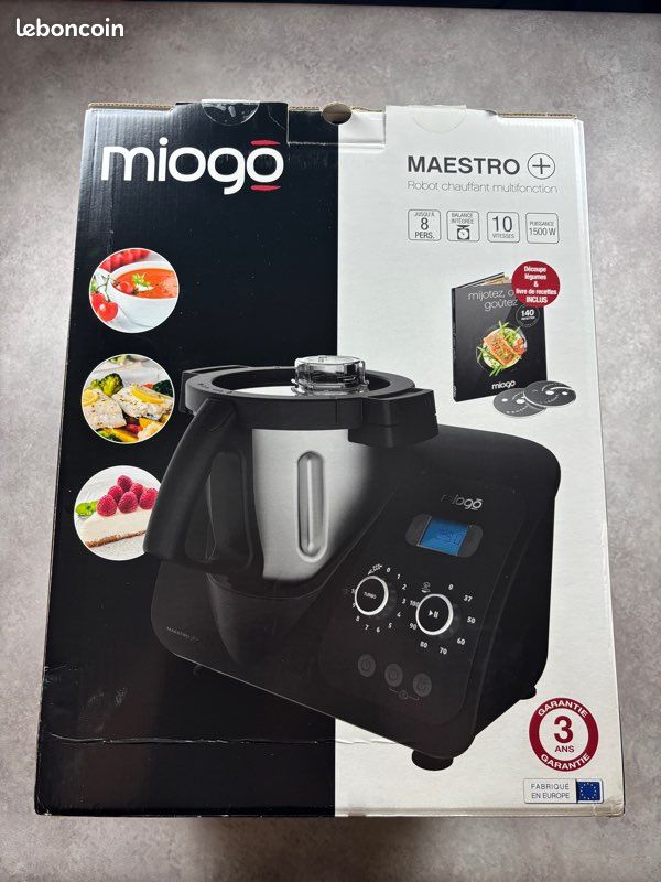 Robot de cuisine Miogo Maestro+ de BOULANGER multifonctions 8 personnes/ kit complet / noir (image 3)