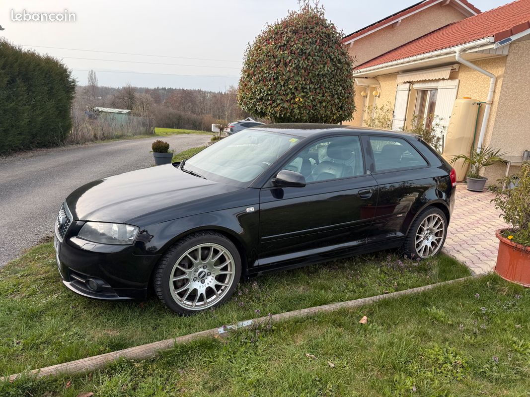 Audi A3 Sportback II 3.2 V6 250ch S line quattro / Jantes BBS / Intérieur cuir Noir / Boite Manuelle / Apple Car Play (image 1)