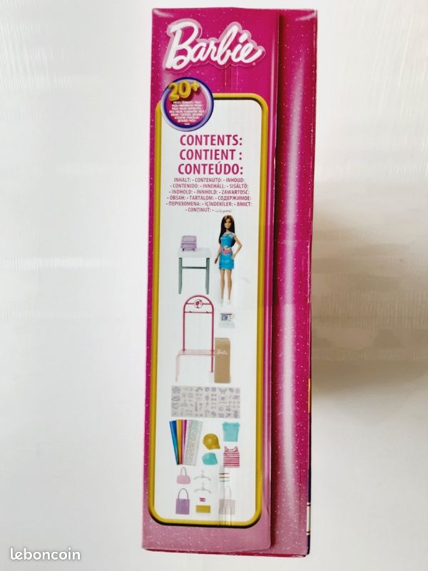Barbie Coffret Boutique Créations avec Portant Multi Creation MATTEL Neuf scellé (image 6)