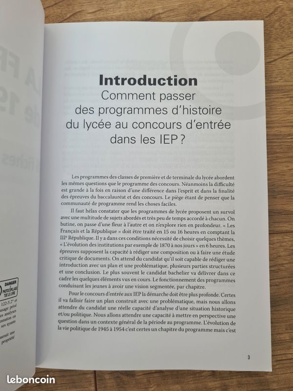 Vends "La France de 1944 à 2007" de Alain Collas (Sciences Po/IEP/histoire) (image 4)