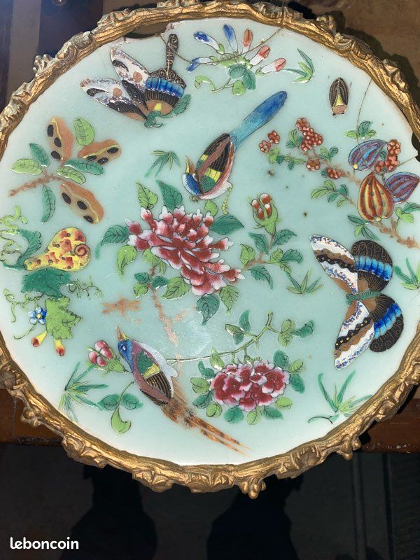 Coupe décorative de style Napoléon III / japonisant, probablement fin XIXe siècle ou tout début XXe (image 2)