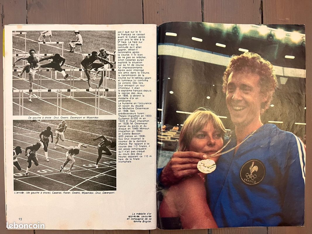 Sports Magazine – Album JO 1976 – Comaneci, Guy Drut + Poster – édition Originale
