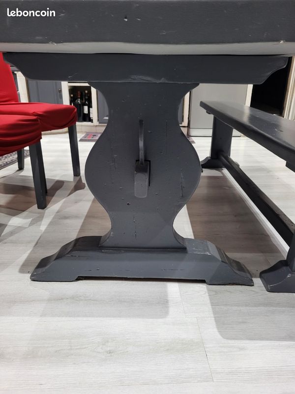 URGENT Table et banc en chêne repeinte (image 4)