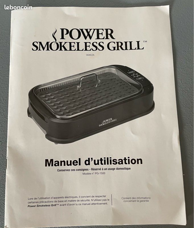 Barbecue Électrique Portable Power Smokeless Grill (image 10)