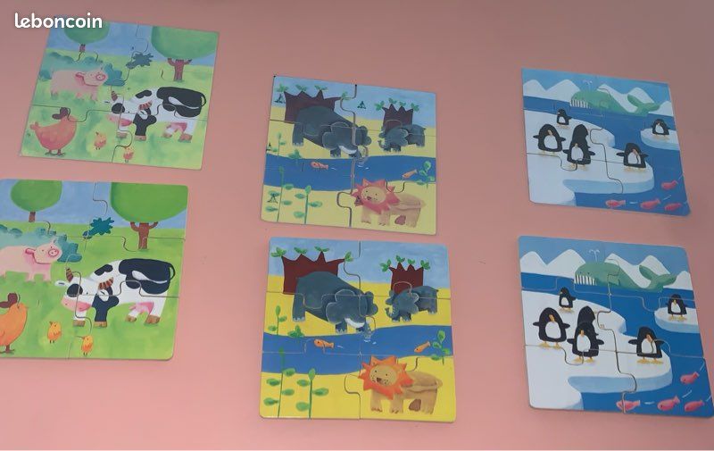 Puzzles Animaux DJECO 3puzzles de 6 pièces (image 3)