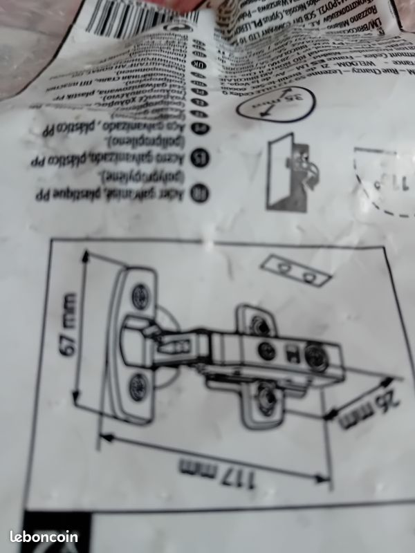Fermoir de placard neuf (image 1)