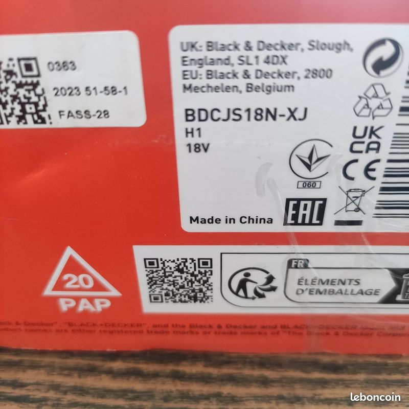 Black & Decker BDCJS18N-XJ Scie sauteuse 18V (sans batterie) (image 3)