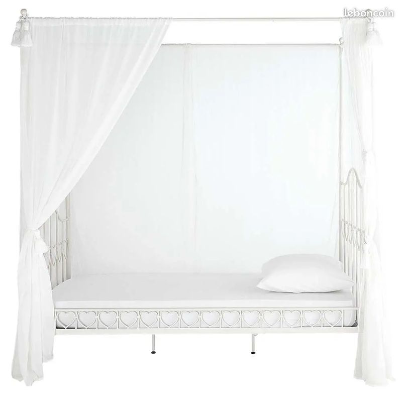 Lit baldaquin enfant 90×190 (image 1)