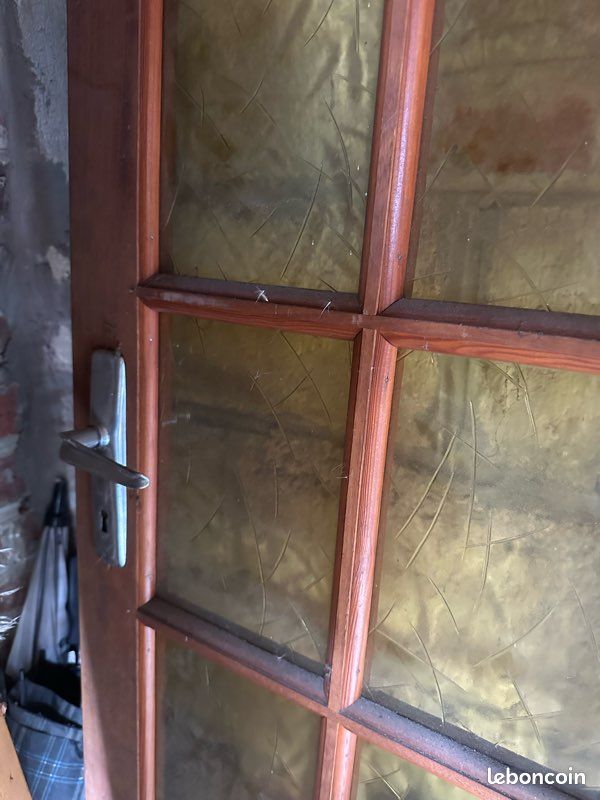 Porte intérieure avec carreaux en verre environ 73cm x 204 cm (image 4)