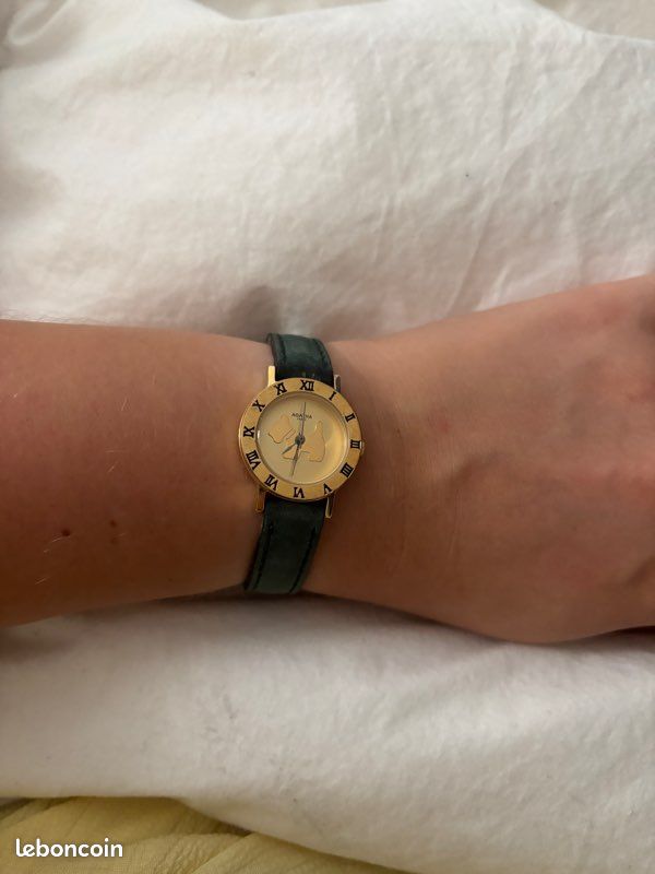 Montre Bracelet Vintage Agatha Paris Dorée - Made In France - Style Old Money - Pour Femme