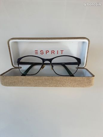 Lunettes De Soleil Esprit Femme - Monture Dorée - Verres Teintés UV - Neuf Avec Étui