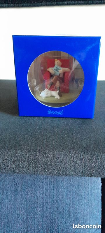 TINTIN: TINTIN AT HOME - coffret figurine plastique 8 cm, moulinsart