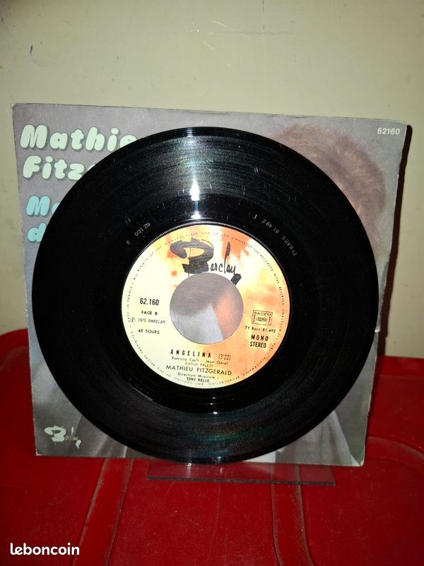 Mathieu fitzgerald 45 tours vinyle (image 4)