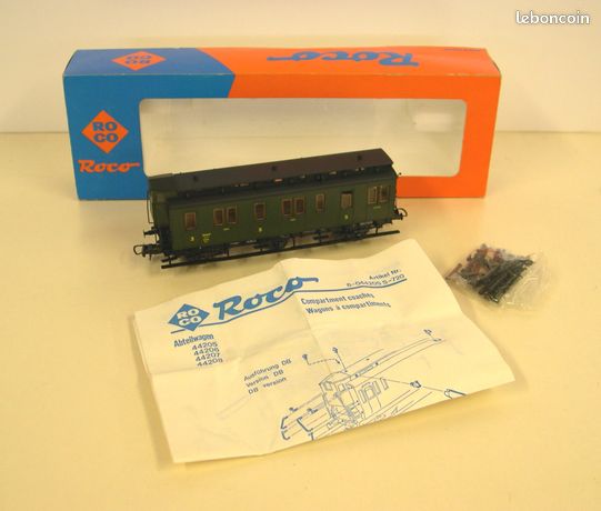 Roco H0 - O.a. 4296 - Wagon De Passagers Pour Trains Miniatures  4 Voitures De Grandes Lignes A 4 Essieux 1ere Classe Db