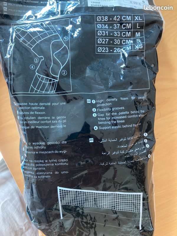 Genouillères Athlitech taille S – Ø 27 cm – Neuves sous blister (image 2)