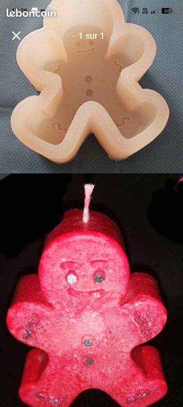 Moule silicone pour faire des bougies (image 1)