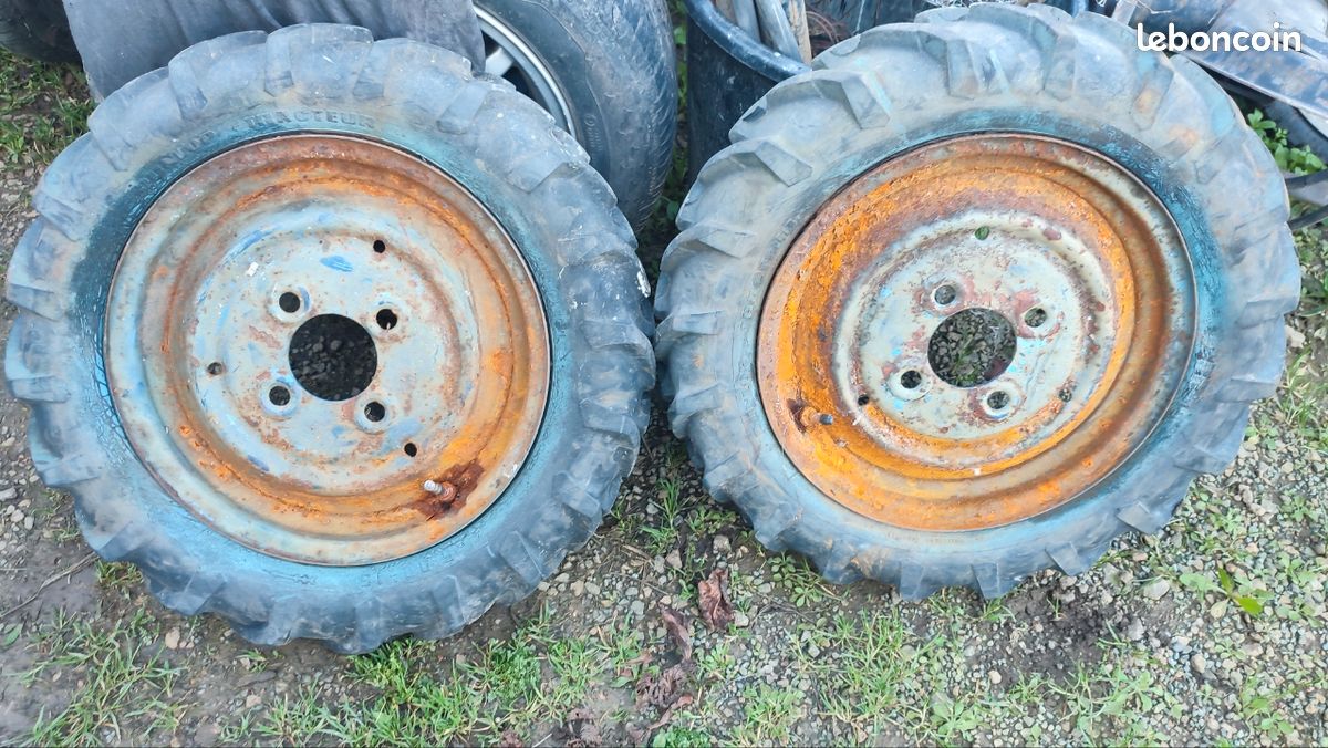 2 roues pour motoculteur 5 00 - 15 (image 2)