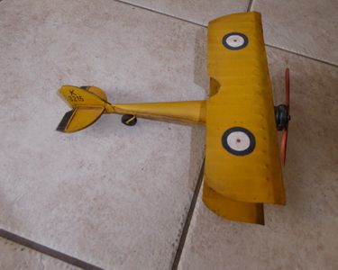 Modèle d'avion - SURENHAP - Biplan vintage - Fer forgé - Décoration