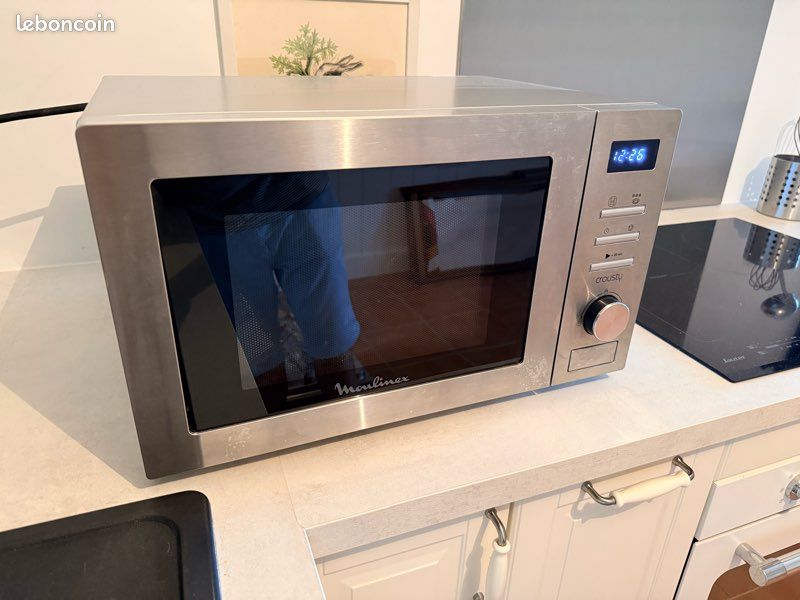 Micro-onde MOULINEX MO32ECSL CROUSTY Inox (image 1)
