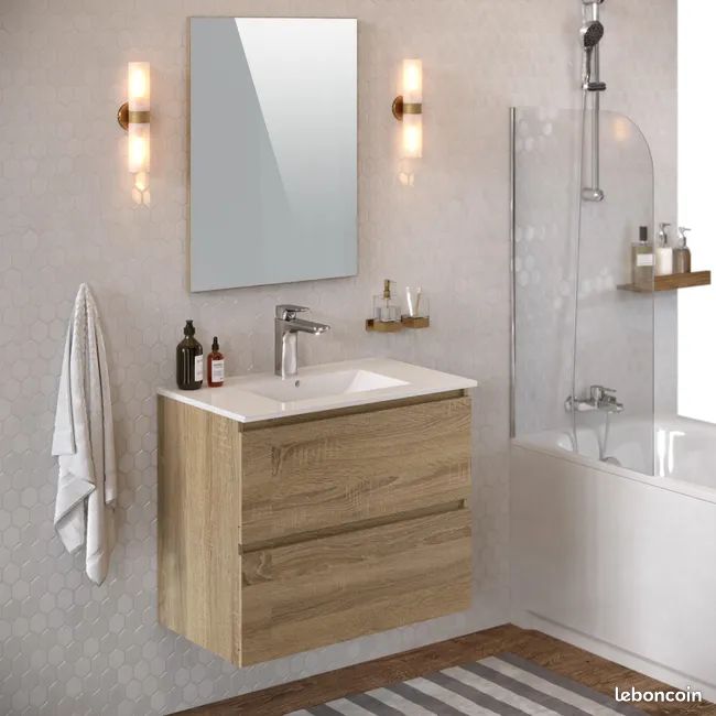 Meuble de salle de bain + vasque (image 2)
