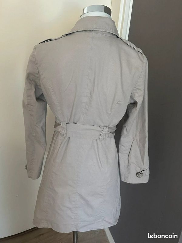 Trench coat la city beige ceinturé – Chic & intemporel taille 36 (image 4)