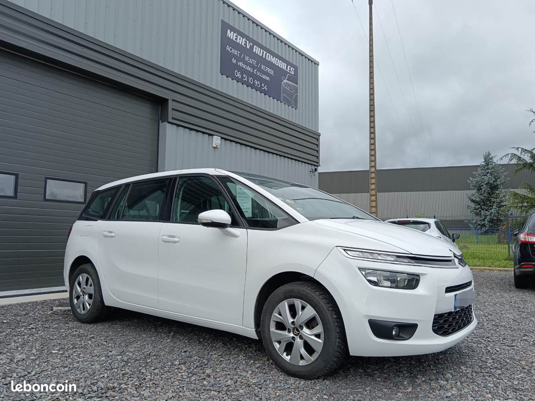 CITROEN GRAND C4 PICASSO 7 PLACES 1.6 BLUEHDI / DISTRIBUTION NEUVE / CT OK / Suivi Citroën (image 1)