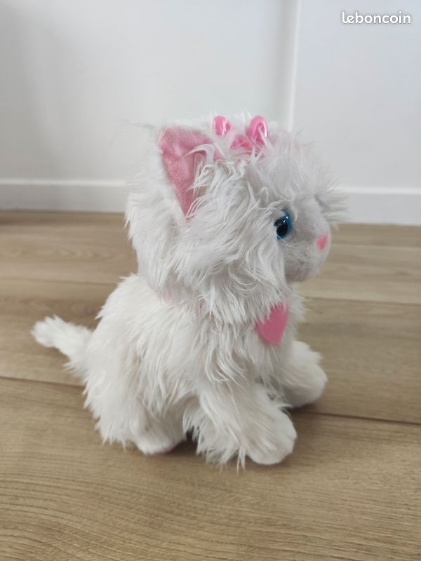 Peluche chat qui ronronne et qui miaule Jeux Jouets