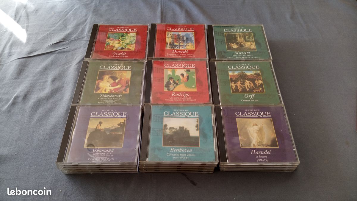 Lot de 46 CD de musique classique - Les plus grands compositeurs et leurs chefs-d'oeuvre - EN PARFAIT ETAT (image 1)
