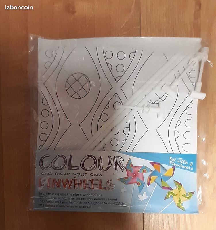 3 moulin à vent à colorier et fabriquer soi même (image 1)